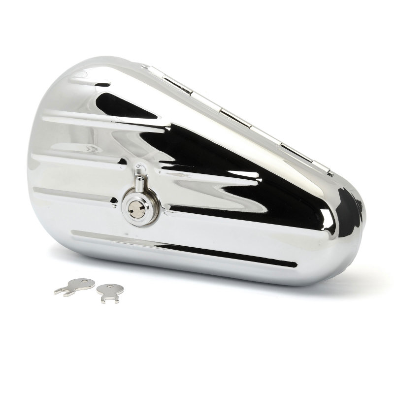 Harley Toolbox Teardrop Werkzeug Box Chrom Custom Softail Chopper Rechts Neu * 