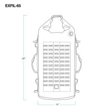 Biltwell Motorcycle Dry Bag EXFIL-65 2.0 black