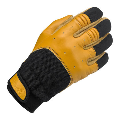 Biltwell Moto Gloves Orange-Schwarz-Gelb Größe L Motorrad Handschuhe