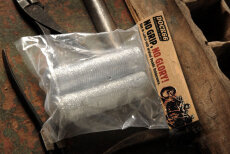 Anderson Style Grip Set Metalflake silver 1 inch