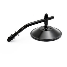 Custom Spiegel rund 4"/10cm schwarz mit E-Zulassung, für Harley-Davidson® mit kurzem und langem Arm
