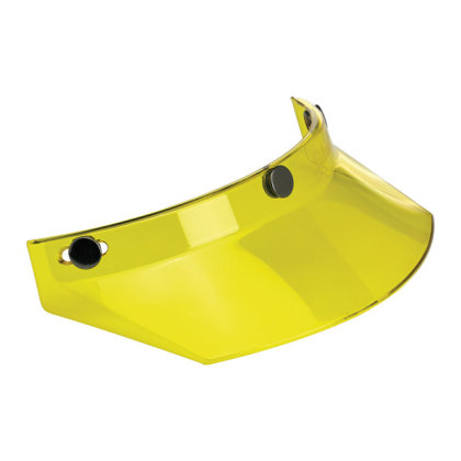 Biltwell Moto Visor Helm transparent gelb Schirmchen 