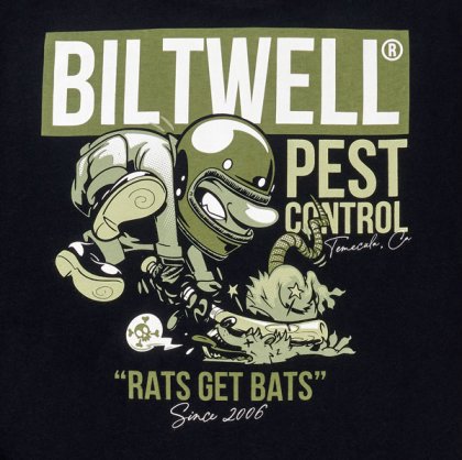 Biltwell T-Shirt Rats Bats schwarz