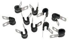 Adel clamp set stainless steel 3/16 5mm 10-pack