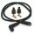 Universal spark plug wire set 7mm black for Harley point ignition till 1999