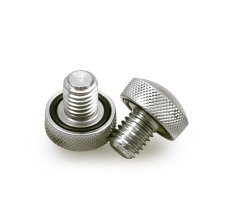 Knurled screw set 2pc for Harley Softail solo seat 1/2-13...