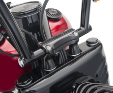 2" Biltwell riser Thunder black with certificate for 1" handlebars
