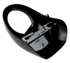 Scheinwerfer Frontmaske "Anarchy" Clubstyle für H-D® Dyna® & Sportster® glänzend schwarz