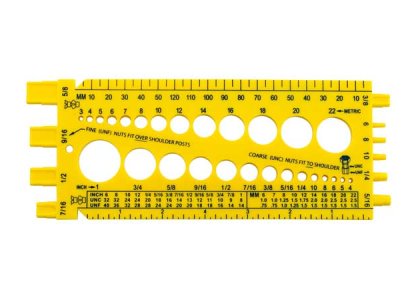 Standard & Metric Thread Gauge for Measuring Bolts Screws Bolts and Nuts 