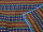 5Special portuguese "Blue Fringes" blanket, handmade, organic cotton