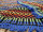 5Special portugiesische "Blue Fringes" Fransen Decke, handgefertigt, organische Baumwolle
