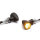 Micro Bullet LED Blinker / Rück-/ Bremslicht Set vorne & hinten schwarz, ECE (4 Stk.)