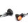 Micro Bullet LED Blinker / Rück-/ Bremslicht Set vorne & hinten schwarz, ECE (4 Stk.)