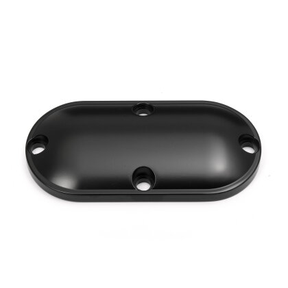 Inspection cover "stepped" Harley-BigTwin, black