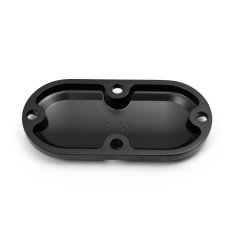 Inspection cover "stepped" Harley-BigTwin, black