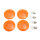 Blinkergläser Set orange flach H-D FLT FLHR u.a., ECE
