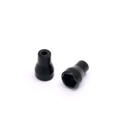 Cover sleeves for turn signals with M8 thread, black, 2 pieces