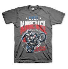 Evel Knievel Wheelie T-shirt dark gray (nur XXL)