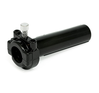 Gasgriff-Klemme 1" mit Gasgriff Drehhülse Dual black