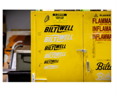 Biltwell Bolt Sticker schwarz 6" (15 cm)