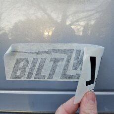 Biltwell Bolt Sticker schwarz 6" (15 cm)