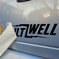 Biltwell Bolt Sticker schwarz 6" (15 cm)