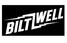Biltwell Bolt Sticker reflective white 12" (30,5 cm)