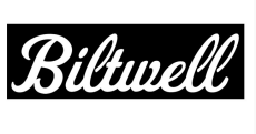 Biltwell Script Sticker weiß reflektierend 6" (15 cm)