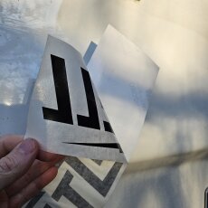 Biltwell Script Sticker weiß reflektierend 6" (15 cm)