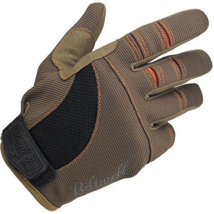 Biltwell Gloves Moto Braun/Orange XXL