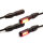 Stake Mini LED 3in1 Blinker Rücklicht Bremslicht Set vorne & hinten, Alu schwarz, ECE (4Stk.)