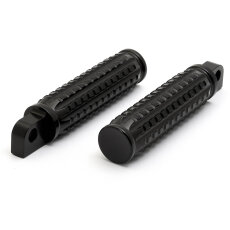 SET Excavator Fußrasten und Schaltpedal Alu Schwarz gerändelt