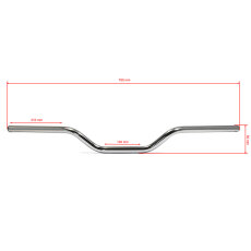 Handlebars "Street Tracker" 22 mm, chrome