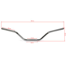 Lenker "Flat Track" 22 mm, Chrom