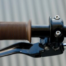 Biltwell Kung Fu grips, chocolate brown