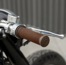 Biltwell Kung Fu grips, chocolate brown
