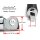SET Foot Pegs and Shift Peg Kury Comfort Cruise chrome