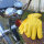 Rider Gloves -L- klassische Handschuhe aus Rindsleder gelb