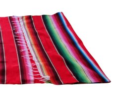 Mexican Serape blanket 210x150 cm red