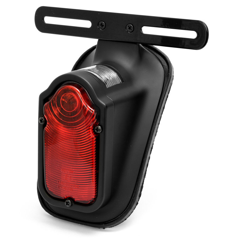 Motorcycle Retro Tombstone Style Red Brake Taillight For Harley Bobber Chopper