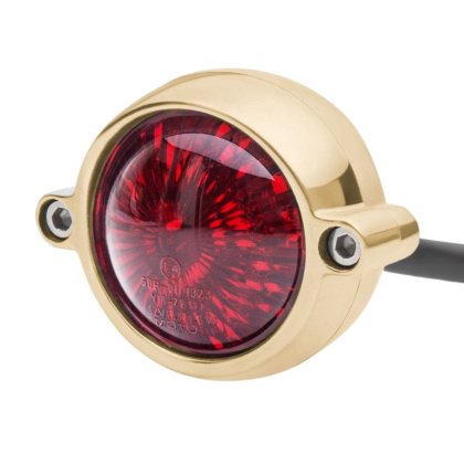 Motone Eldorado LED taillight - solid brass, ECE