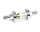 Benzinfilter 3/8" High Flow Chrom mit Glas