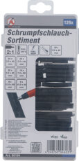 Schrumpfschlauch Sortiment schwarz 126-tlg.