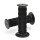 Classic Yamaha OEM style grips vintage black 22mm