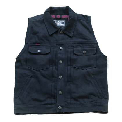 13 1/2 Rain Splitter Denim Weste schwarz