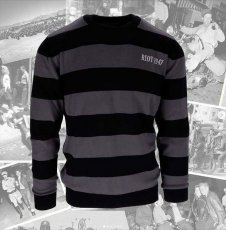 13 1/2 Outlaw Riot 1947 knit sweater black/gray