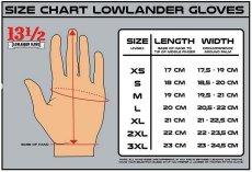13 1/2 Lowlander Motorrad Handschuhe braun, ECE L