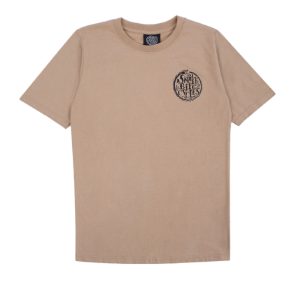 Snakebite Cycles Tank T-Shirt Beige