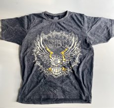Snakebite Cycles Rising Eagle T-Shirt Acid Grey grau