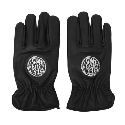 Snakebite Cycles Logo Gloves Black